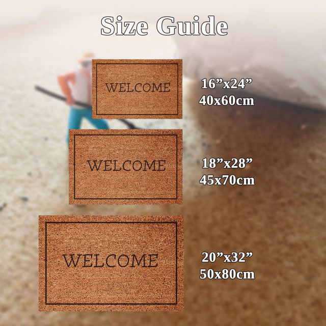 Picture of Custom Halloween Doormat - Personalized Fall Pumpkin Doormat with Family Name - Nice Halloween Decor