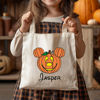 Picture of Custom Halloween Trick or Treat Bag - Personalized Halloween Canvas Bag with Name