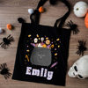 Picture of Custom Halloween Trick or Treat Canvas Bag - Personalized Canvas Bag with Name for Boys and Girls
