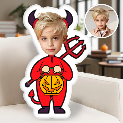 Picture of Custom Halloween Devil Photo Pillow