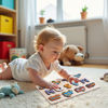 Picture of Personalized Wooden Name Puzzle - Custom Name Puzzle with Transportation - Gift for Toddlers