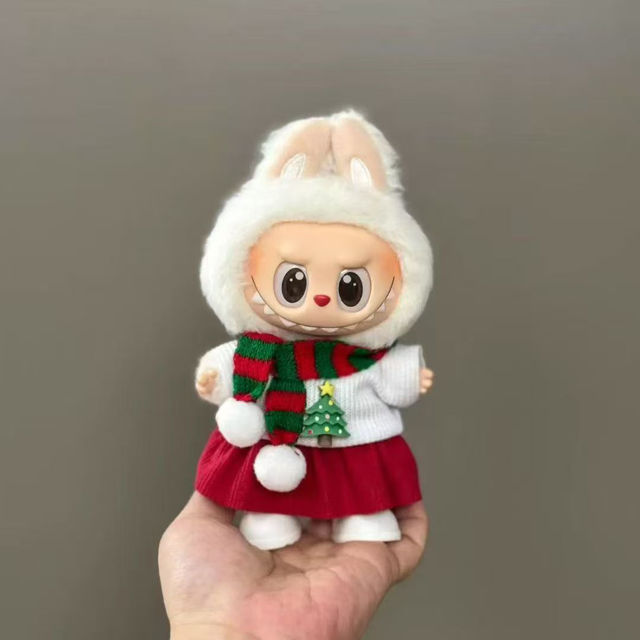 Picture of Custom Christmas Labubu Clothing Sets - Scarf Set - Doll and Shoes Not Included