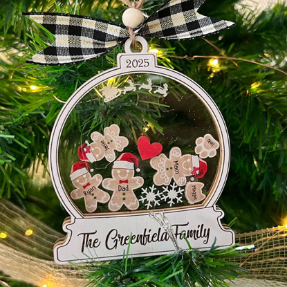 Picture of Personalized Gingerbread Home Christmas Decorations - Custom Home Decorations - 4D Custom Cookie Decorations Gifts for Christmas