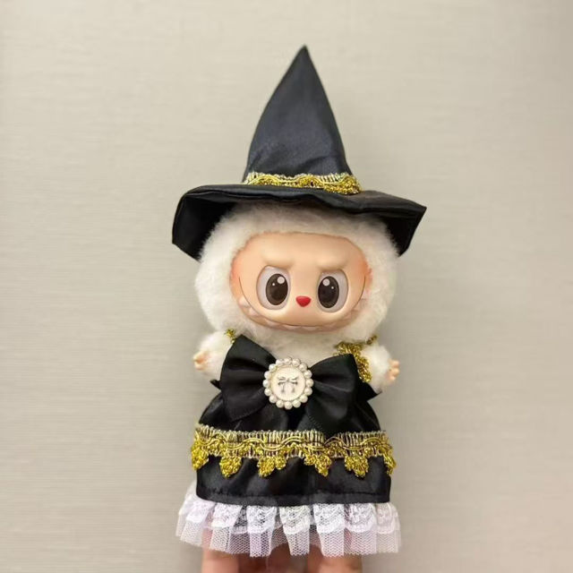 Picture of Custom Halloween Labubu Clothing Sets - Black Skirt Set - Doll and Shoes Not Included
