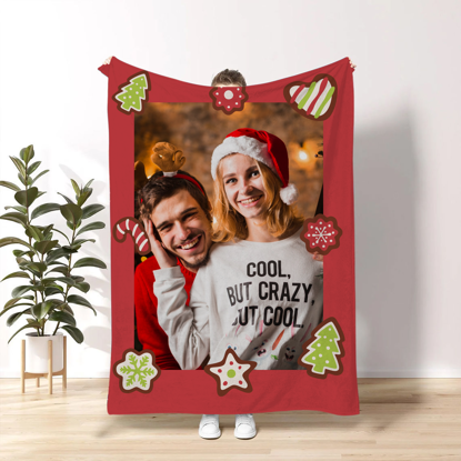 Picture of Custom Christmas Photo Blanket - Custom Blankets - Christmas Gifts