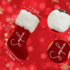 Picture of Custom Christmas Stockings - Personalized Red Plush Christmas Stockings - Custom Name Christmas Stockings