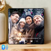 Picture of Custom Christmas Music Photo Fridge Magnet - Personalised Spotify Plaque Magnet - Bluetooth Supported - Couple's First Christmas