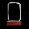 Picture of Rectangle Crystal Award – Personalized Engraved Glass Plaques for Corporate Recognition, Employee Achievement & Retirement Gifts