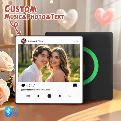 Picture of Valentine's Day Gift - Personalised Spotify Plaque Magnet - Custom Music Fridge Magnet