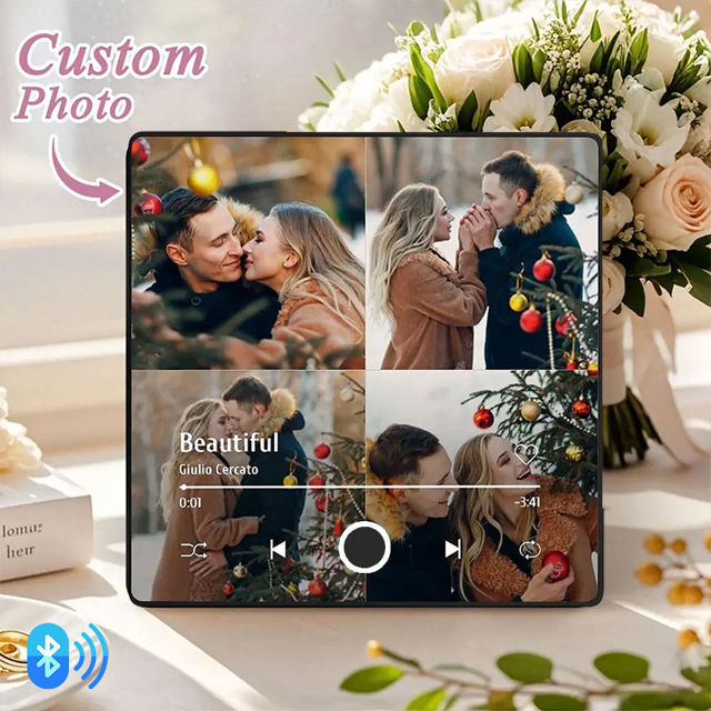 Picture of Personalised Spotify Plaque Magnet - Custom Music Fridge Magnet - Photo Music Fridge Magnet
