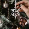 Picture of Personalized Photo Projection Crystal Christmas Ornaments - Christmas Gift