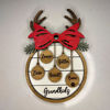 Picture of Personalized Wooden Christmas Ornaments - Family Christmas Ornament with Names - Circle Shaped Christmas Ornament