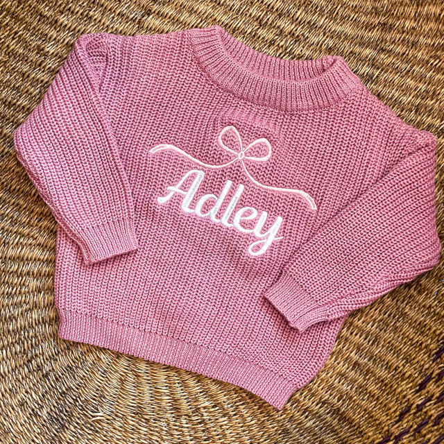 Picture of Personalized Embroidered First Birthday Sweater - Custom Embroidery Sweater for Kids