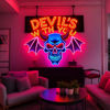 Picture of Custom Logo Neon Sign - Custom Business Logo UV Printed Neon Design - Personalized LED Logo Sign for Company Wall Decor, Shop, Bar, Nails Beauty and Business Events Decor Party
