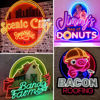 Picture of Custom Logo Neon Sign - Custom Business Logo UV Printed Neon Design - Personalized LED Logo Sign for Company Wall Decor, Shop, Bar, Nails Beauty and Business Events Decor Party