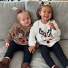 Picture of Personalized Embroidered Christmas Elk Sweater for Kids - Custom Knitted Embroidery Sweater for Toddler & Baby
