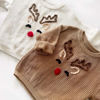 Picture of Personalized Embroidered Christmas Elk Sweater for Kids - Custom Knitted Embroidery Sweater for Toddler & Baby