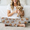 Picture of Custom Pajama Pants with Pets Face and Name - Personalised Pajama bottoms with Faces