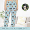 Picture of Custom Pajama Pants with Pets Face and Name - Personalised Pajama bottoms with Faces