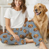 Picture of Custom Pajama Pants with Pets Face and Name - Personalised Pajama bottoms with Faces