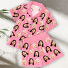 Picture of Custom Short Sleeves Face Pajamas Full Set - Personalised Unisex Summer Pajama Gift Sets