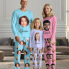 Picture of Custom Pajama Sets - Personalized Long Sleeves Pajama with Faces and Name