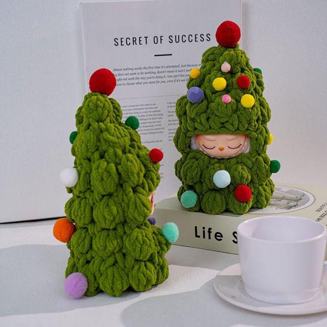 Picture of Labubu Baby Clothing - Hand-Knitted Christmas Tree Style