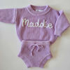 Picture of Newborn Baby Sweater Set - Custom Embroidered Baby Sweaters -  Baby Shower Gift