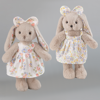 Picture of Personalized Bunny Plush Toy with Embroidered Ears, Custom Name Stuffed Animal in Floral Dress, Gift for Kids & Baby