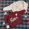 Picture of Newborn Baby Sweater Set - Custom Embroidered Baby Sweaters -  Baby Shower Gift