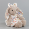 Picture of Personalized Bunny Plush Toy with Embroidered Ears, Custom Name Stuffed Animal in Floral Dress, Gift for Kids & Baby