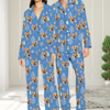 Picture of Custom Pajamas - Custom Christmas Photo Pajamas - Blue Christmas Tree Pajamas