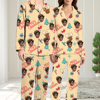 Picture of Custom Pajamas - Custom Christmas Photo Pajamas - Beige Christmas Pajamas