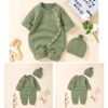 Picture of Personalized Baby Bodysuit Set – Custom Embroidered Newborn Knit Outfit with Hat – Personalized Baby Clothes Gift