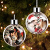 Picture of Custom Photo Christmas Tree Ornament -  Christmas Ball Ornament - Xmas Home Decor