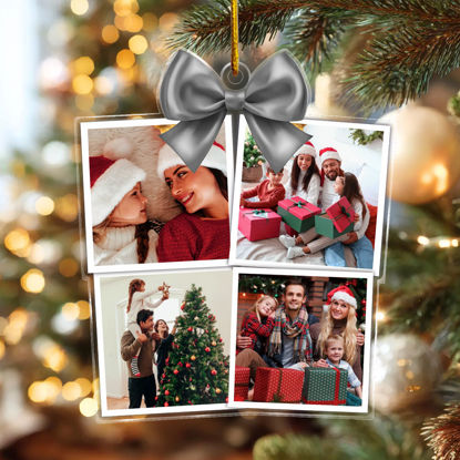 Picture of Custom Photos Christmas Tree Ornament -  Family Christmas Ornament - Xmas Home Decor