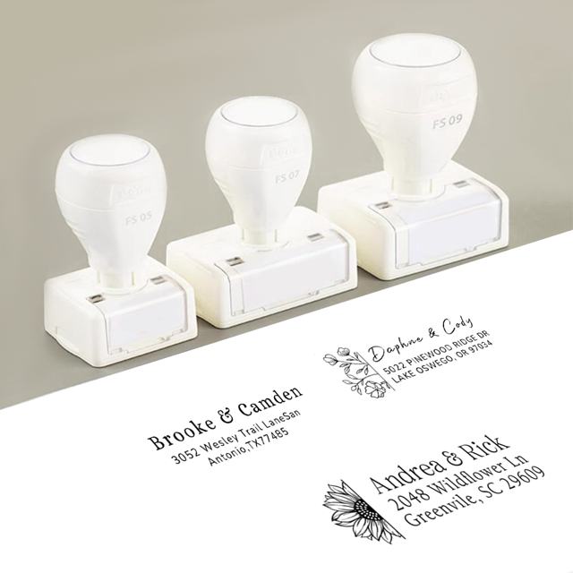 Picture of Custom Stamps - Personalized Message Stamps - Custom Address Stamps