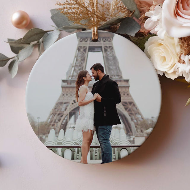 Picture of Photo Ceramics Christmas Ornaments - Family Christmas Tree Decor