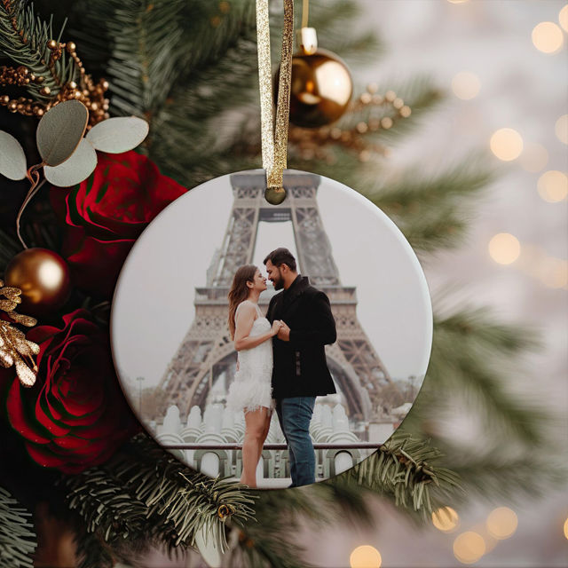 Picture of Photo Ceramics Christmas Ornaments - Family Christmas Tree Decor