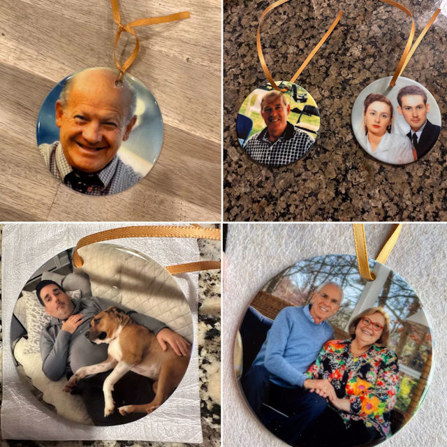 Picture of Photo Ceramics Christmas Ornaments - Family Christmas Tree Decor