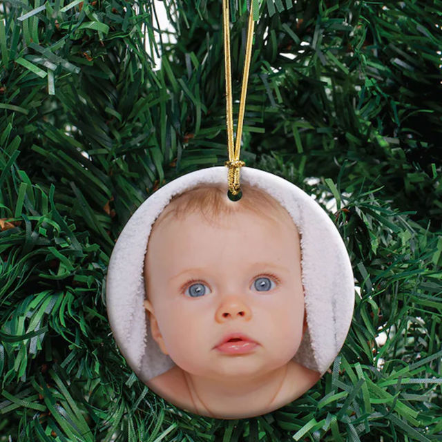 Picture of Photo Ceramics Christmas Ornaments - Family Christmas Tree Decor