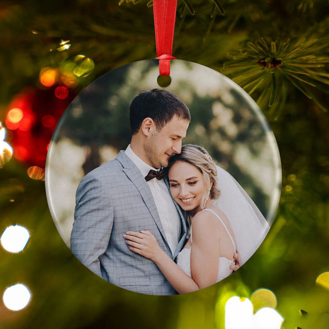 Picture of Photo Ceramics Christmas Ornaments - Family Christmas Tree Decor