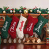 Picture of Custom Embroidered Christmas Stocking - Name Embroidered Stocking - Christmas Decor