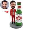 Picture of Custom Bobbleheads: Happy Father with Beer Bottle | Personalized Bobbleheads for the Special Someone as a Unique Gift Idea｜Best Gift Idea for Birthday, Christmas, Thanksgiving etc.