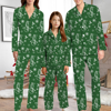 Picture of Family Christmas Pajamas Set – Matching Holiday PJs for Men, Women & Kids – Green Christmas Tree and Snowflake Print Sleepwear