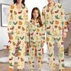 Picture of Family Christmas Pajamas Set – Matching Holiday PJs for Men, Women & Kids –  Colourful Vintage Christmas Pattern Pajamas