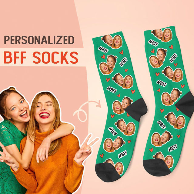 Picture of Custom Best Friends Socks - Christmas Gift for Friends