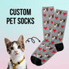 Picture of Custom Pet or Human Face Socks with Lovely Heart - Best Gift for Family and Friends