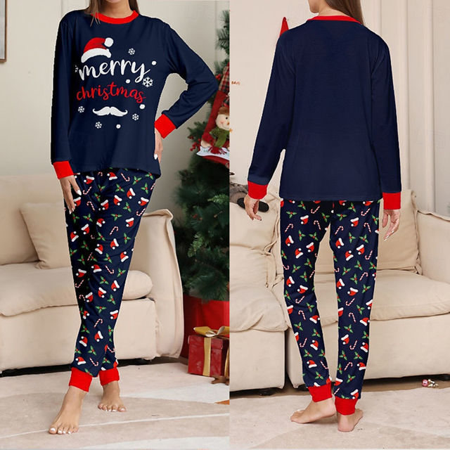 Picture of Family Christmas Pajama Sets - Long Sleeves Pajamas - Merry Christmas