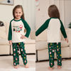 Picture of Family Christmas Pajama Sets - Long Sleeves Pajamas - Green with Santa
